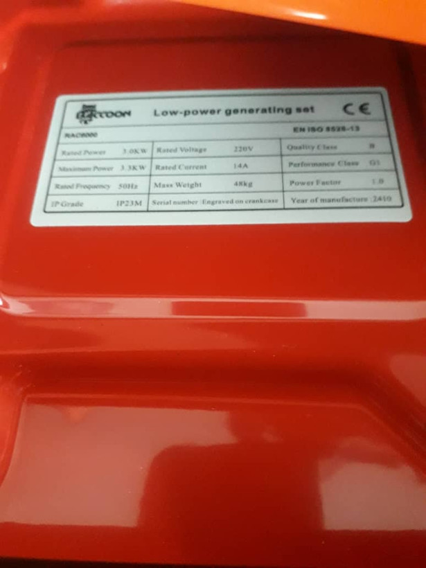 موتوربرق راکون 3/2 کیلووات مدل RAC6000