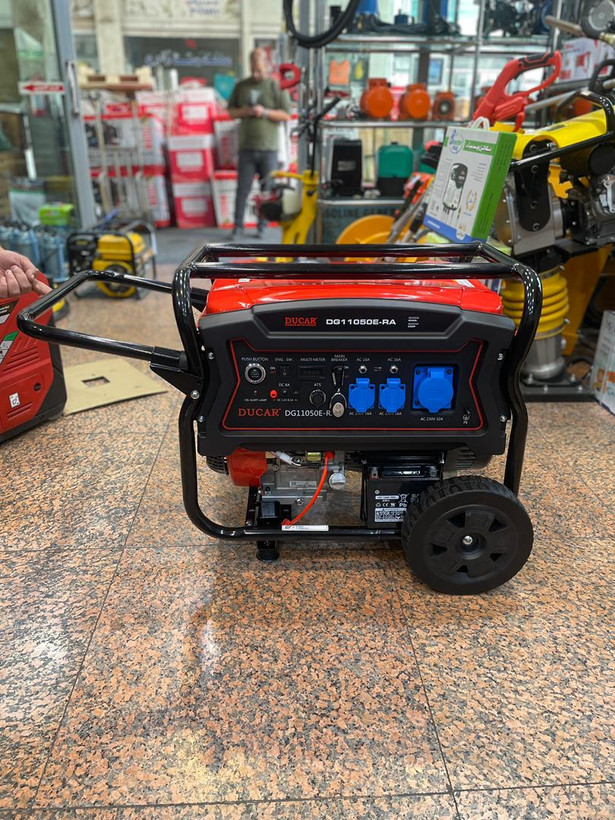 موتور برق دوکار 8.5 کیلووات ریموت دار، استارتی دسته چرخ دار DG11050E-RA