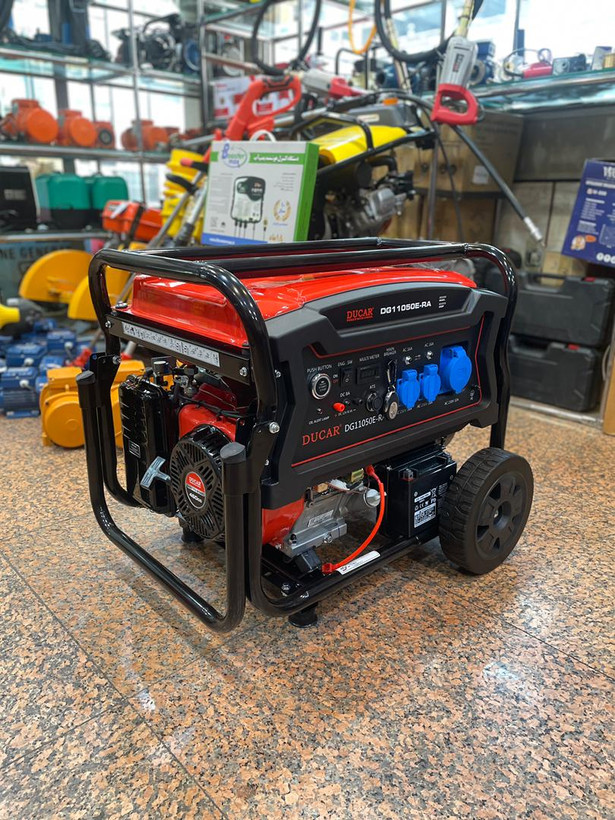 موتور برق دوکار 8.5 کیلووات ریموت دار، استارتی دسته چرخ دار DG11050E-RA