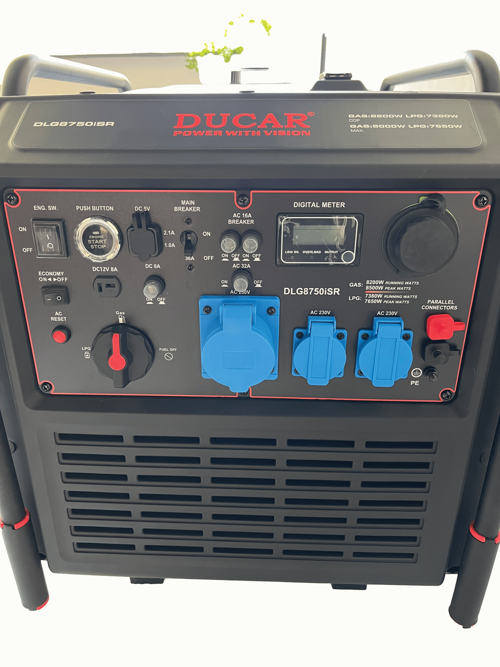 موتور برق دوگانه سوز دوکار چین 8.5 کیلوات – DLG8750iSR