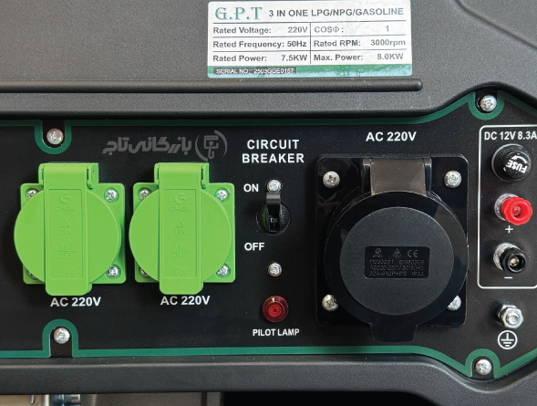 موتور برق GPT توان 8 کیلووات GP-10400E